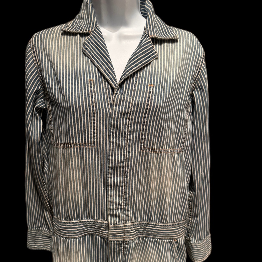 Current Elliot Wear for Love pinstripe romper NWOT size 1 (small)